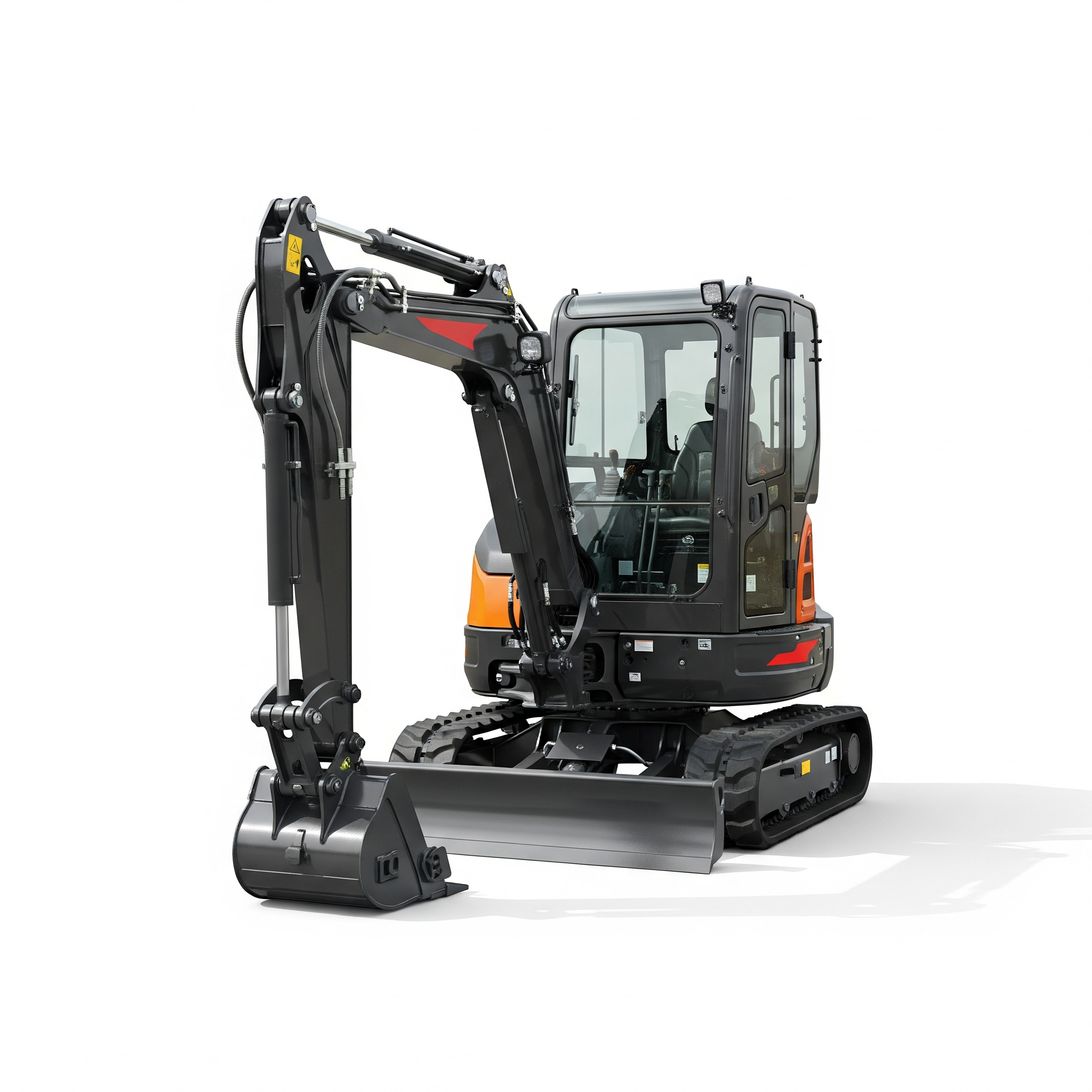 Zero-tail-swing hydraulic excavator Zero-tail-swing hydraulic excavator Poster