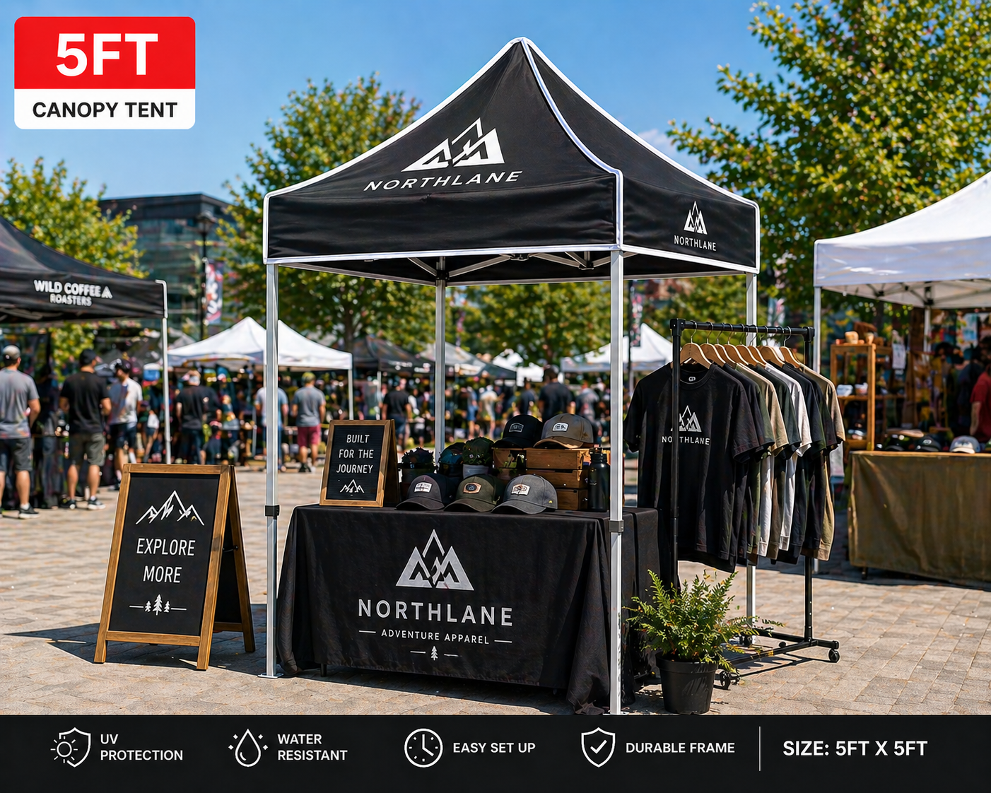 5ft Steel Canopy Tent