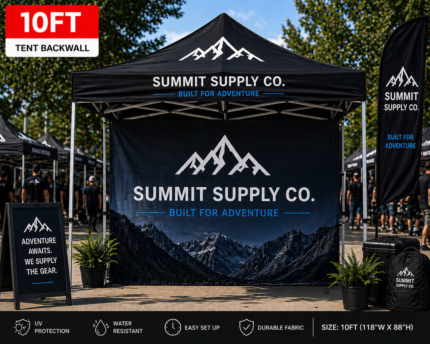 10ft Tent Backwall