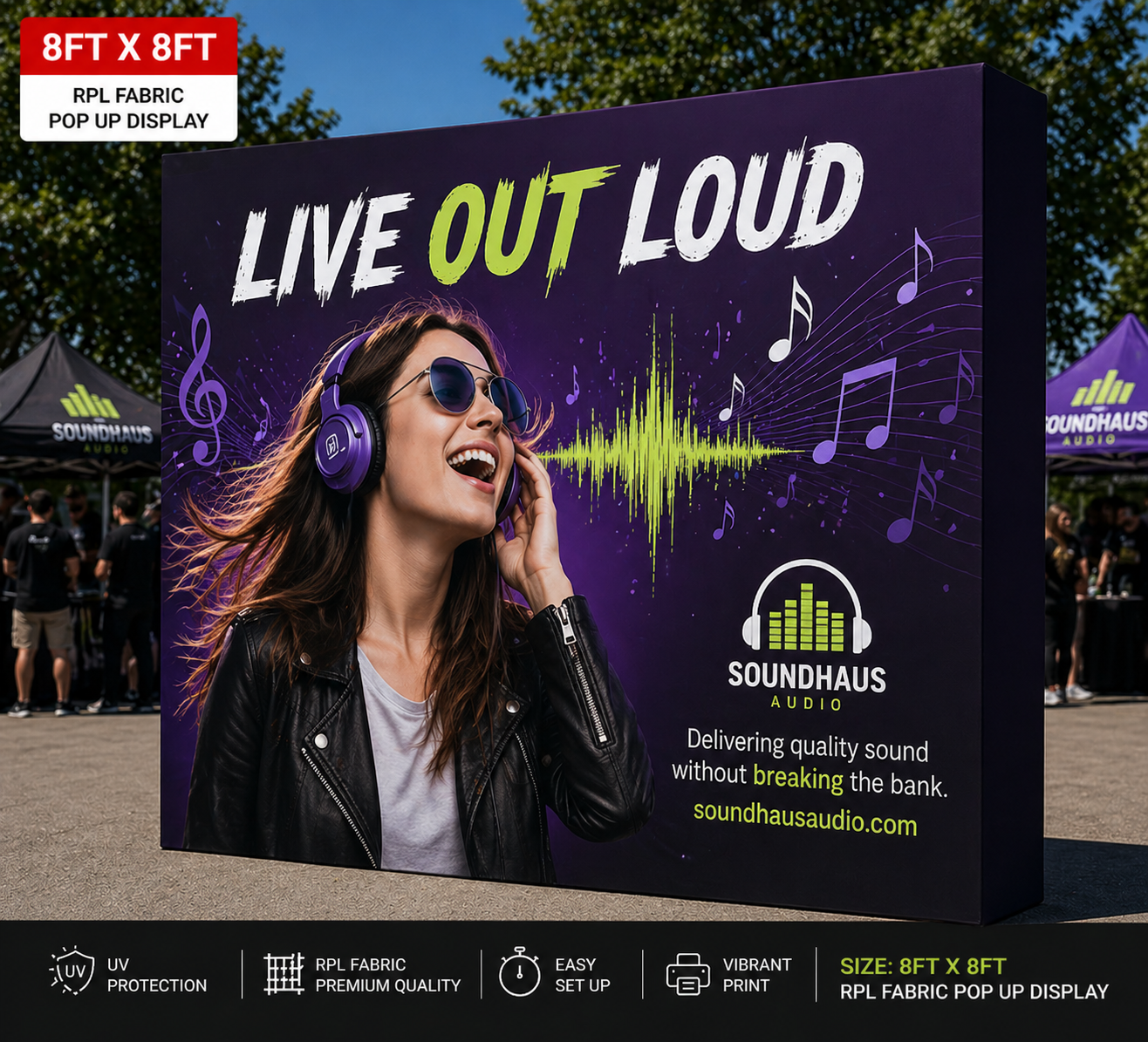 RPL Fabric Pop Up Display