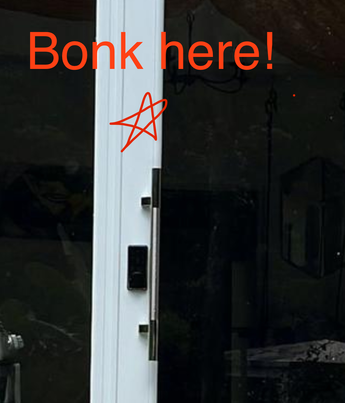 Door bonk location
