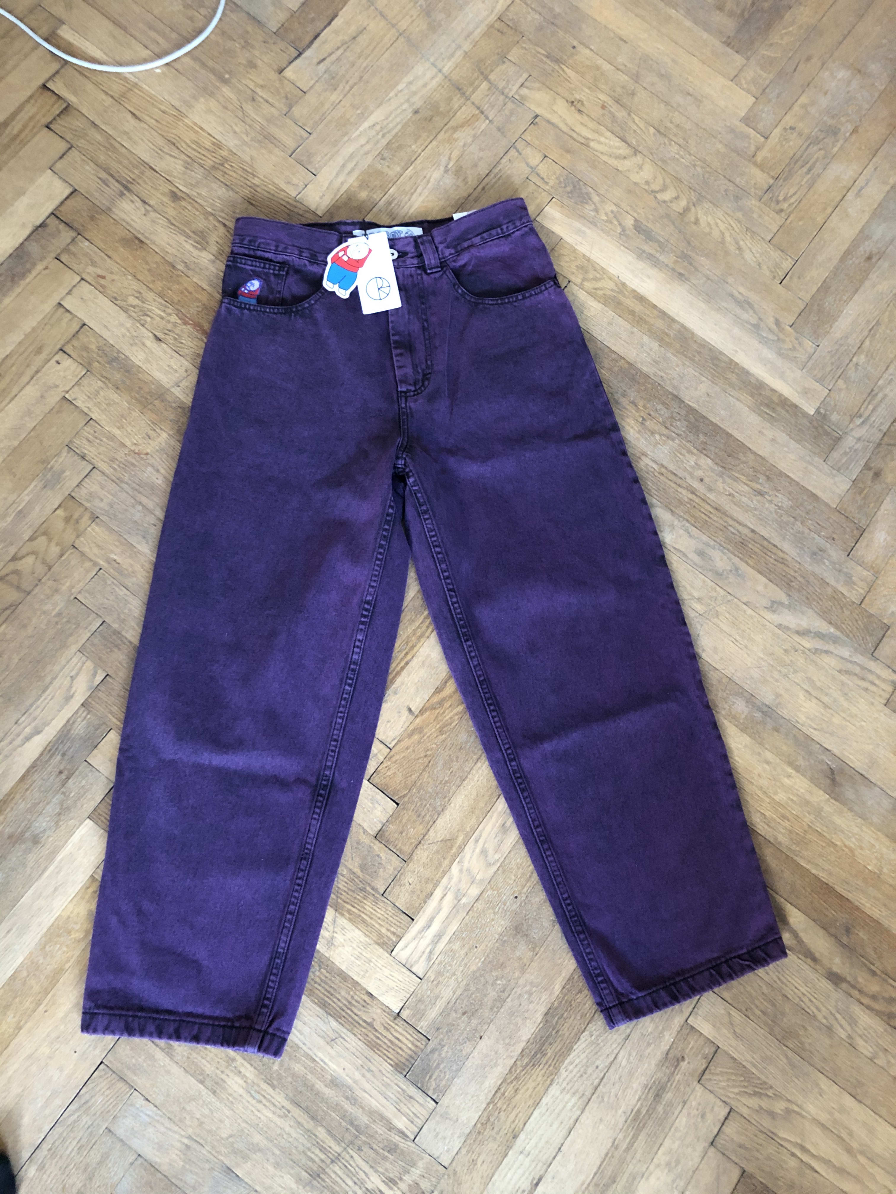 POLAR skate bigboy jeans purple black xsディッキーズ