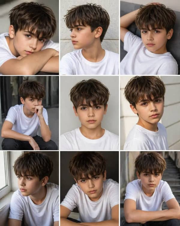 Boy expression grid two