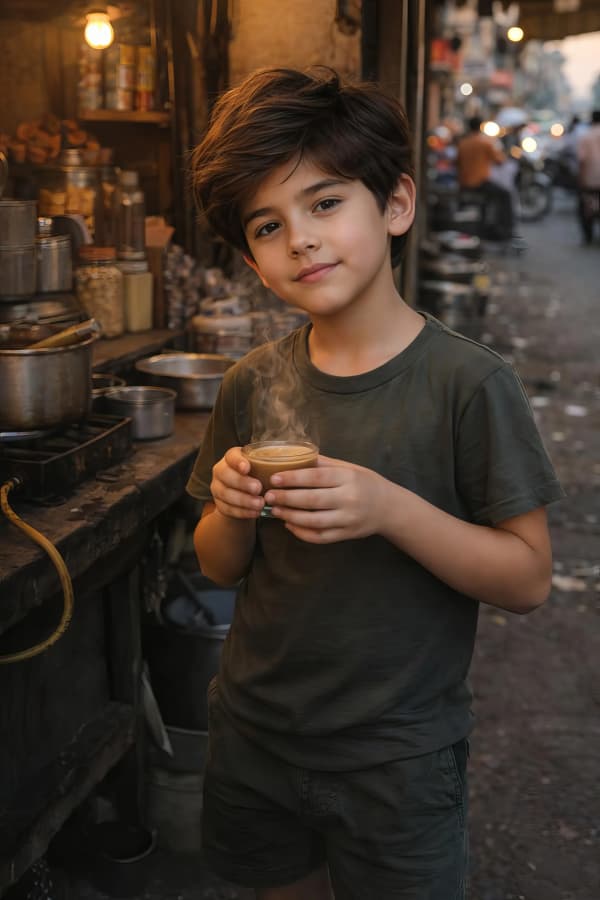 Boy at workbench