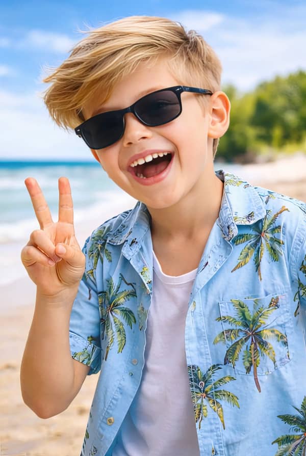 Boy at beach