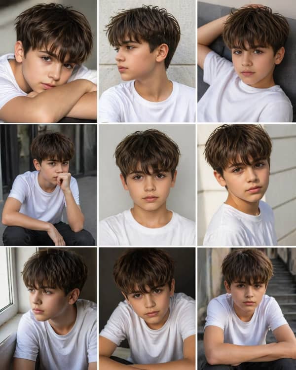 Boy expression grid one