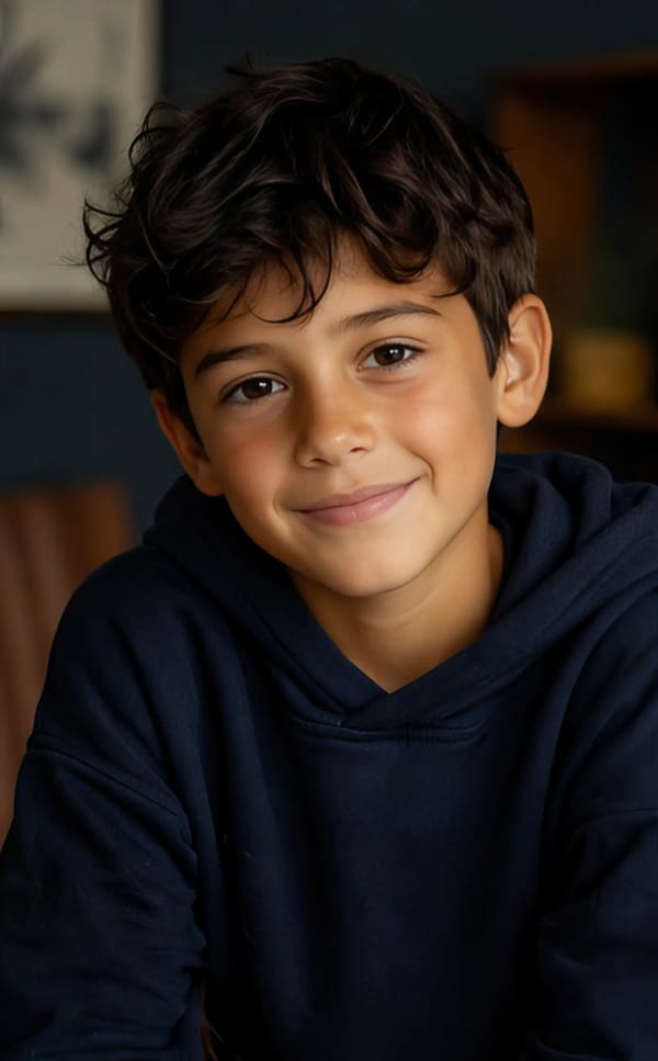 Boy smiling portrait