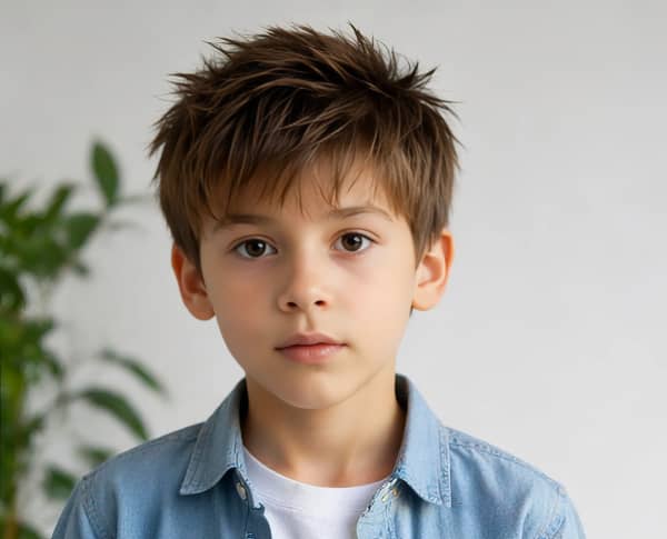 Boy portrait smiling
