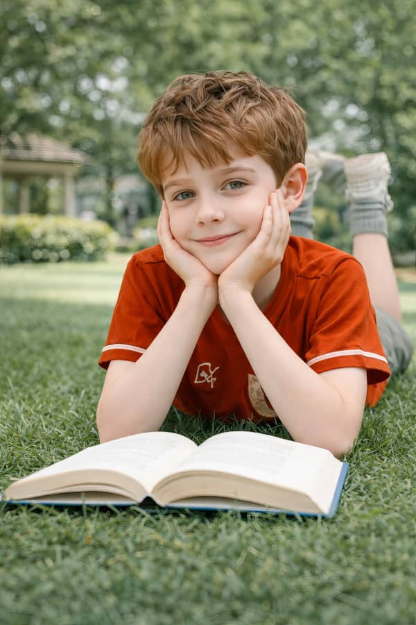 Happy Reader Boy