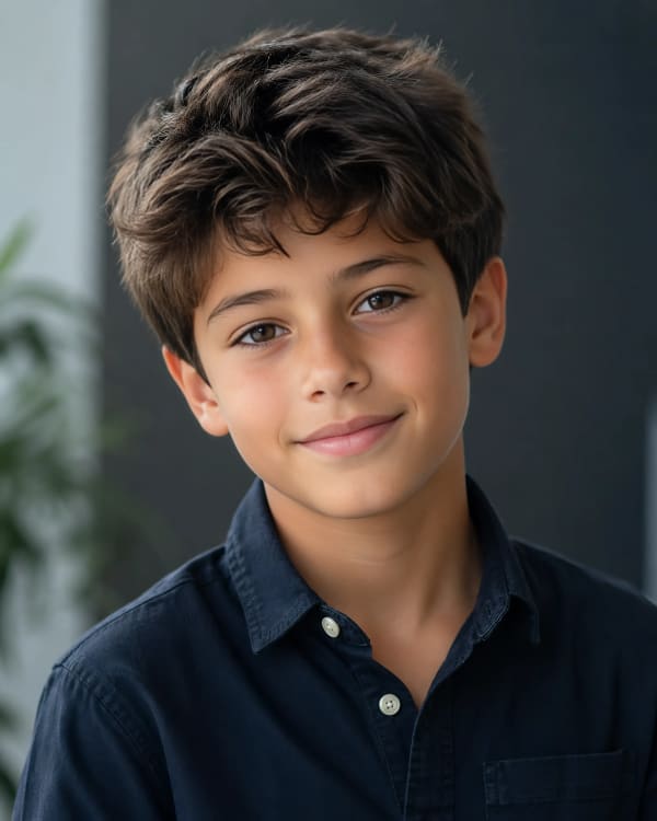 Boy smiling portrait