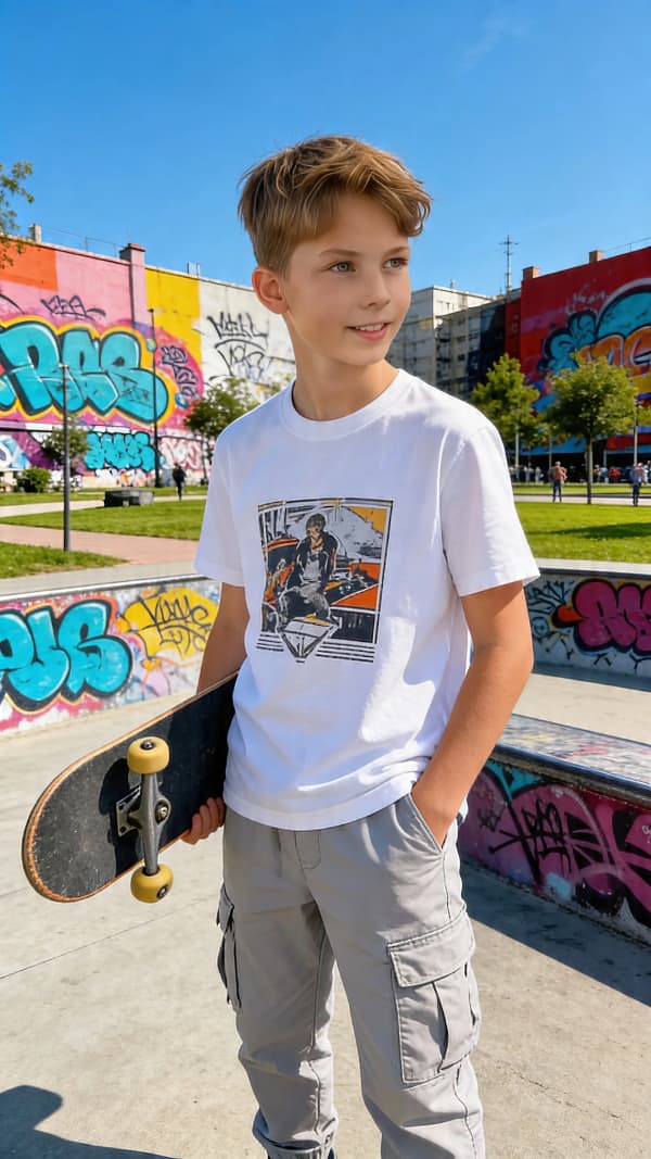 Boy at skatepark