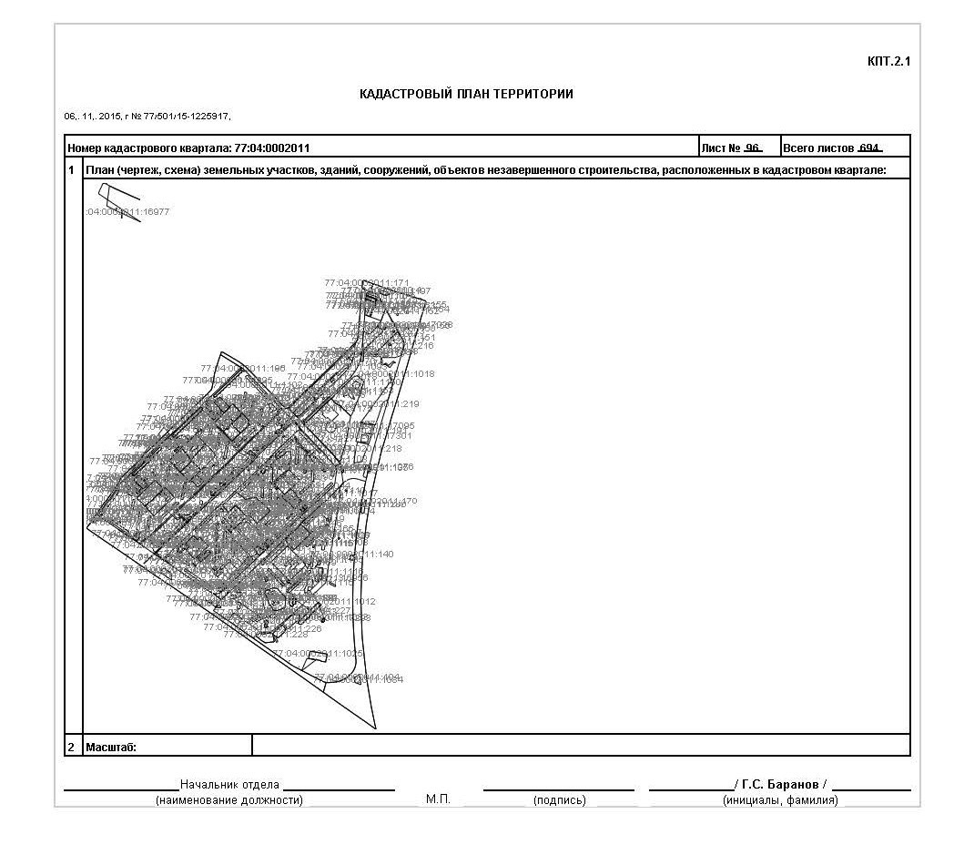 Кадастровый план территории xml