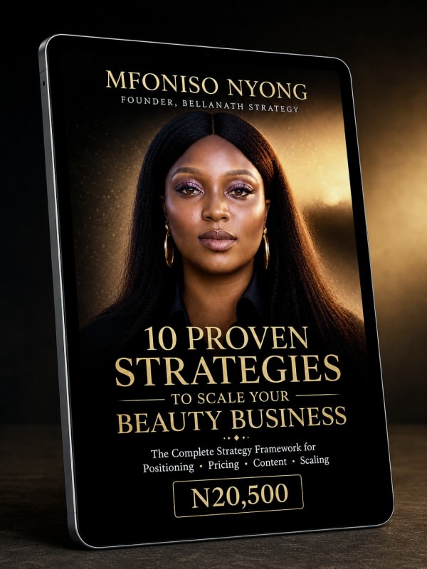 The Beauty Boss Blueprint ebook on a tablet