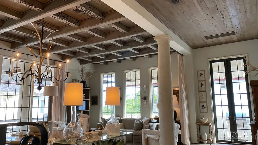 Rosemary Beach Home with Pecky Cypress Rosemary Beach Homes with Pecky Cypress Ceiling
