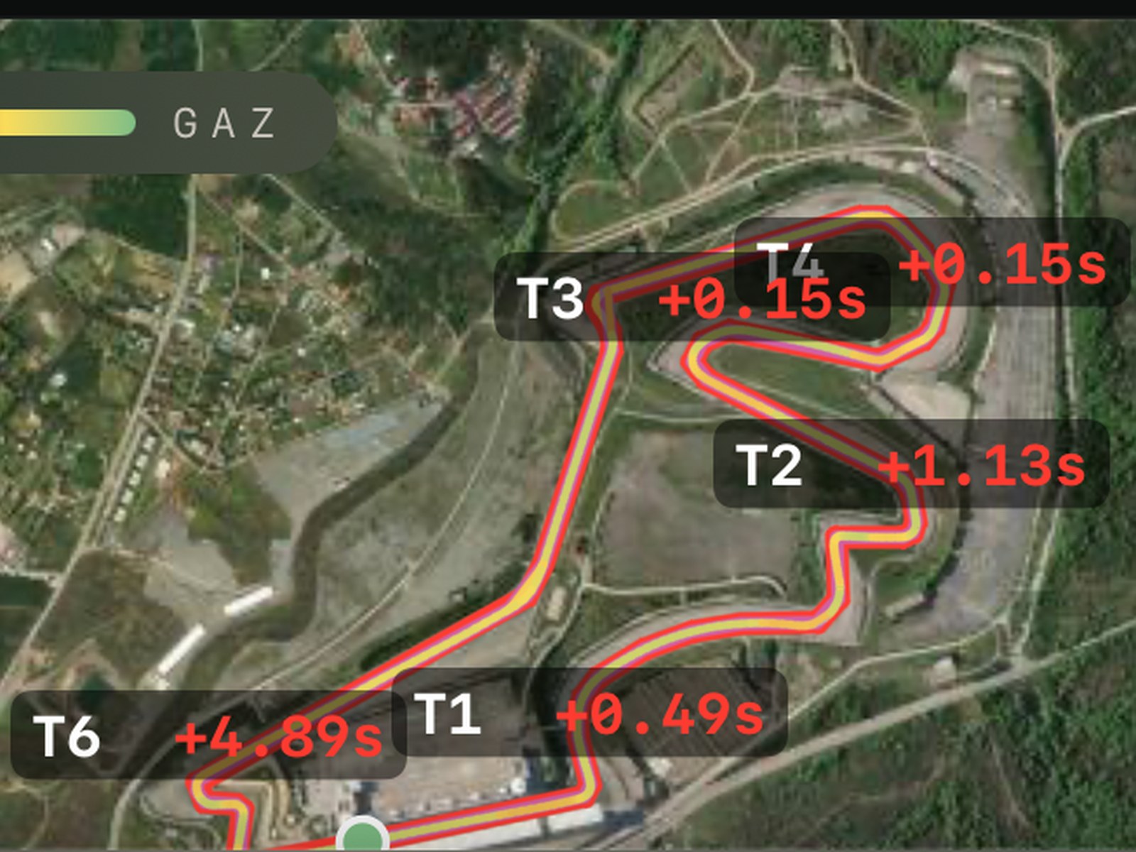 Hero · track map + racing line