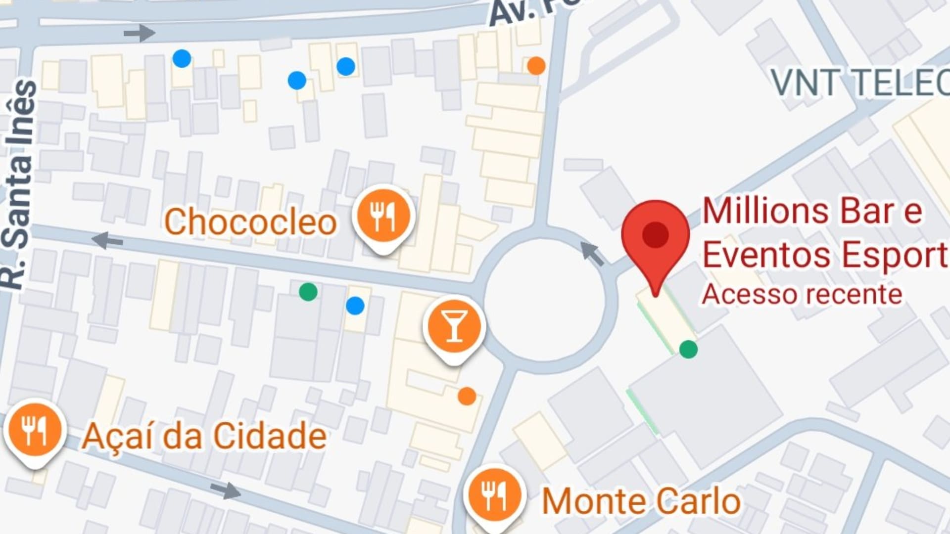 Mapa do evento