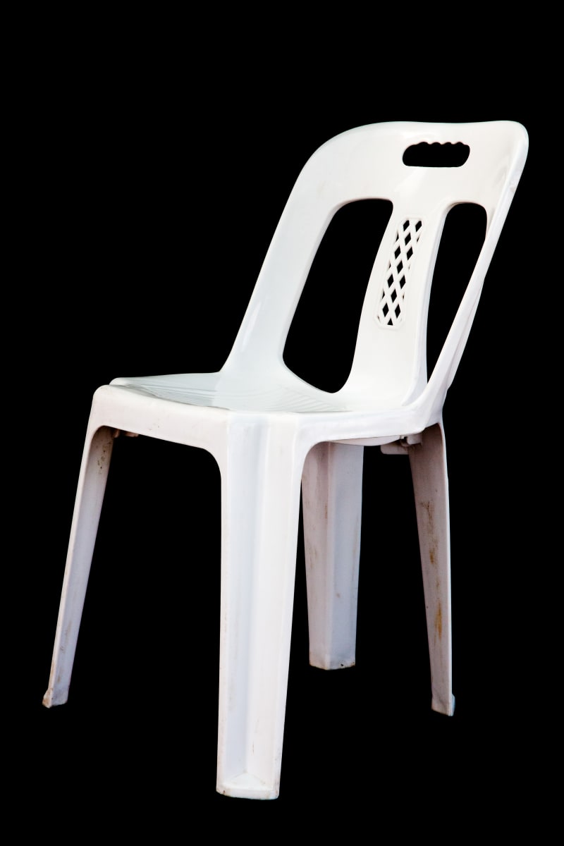 Chairs white plastic