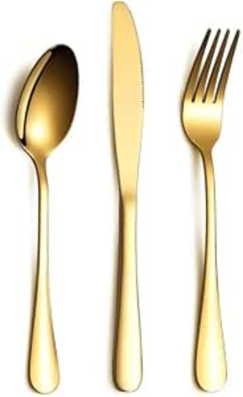 Dessert spoon gold
