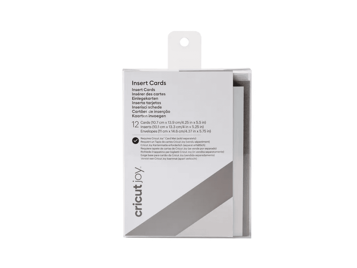 2008043 - Cricut Joy Insert Cards 12-pack (Grey/Holo) 10.2x13.3cm