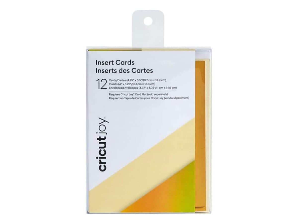 2008044 - Cricut Joy Insert Cards 12-Pack (Cream/Holo) 10.8x14cm