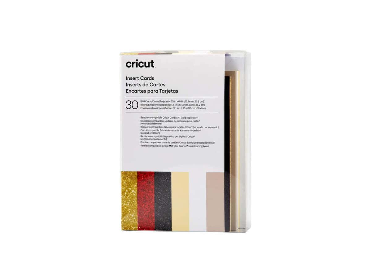 2009470 - Cricut Insert Cards Glitz & Glam R40 12.1x16.8cm 30-Pack