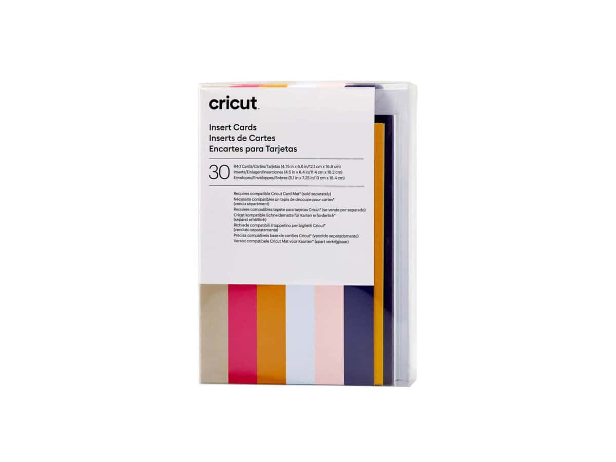 2009471 - Cricut Insert Cards Rainbow R40 12.1x16.8cm 30-Pack