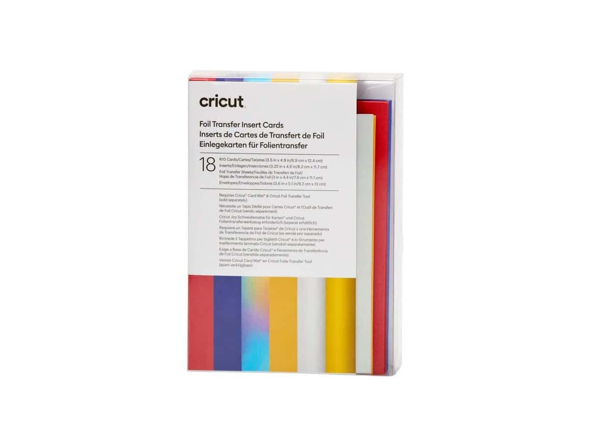 2009476 - Cricut Insert Cards Foil Celebration R10 8.9x12.4cm 18-Pack