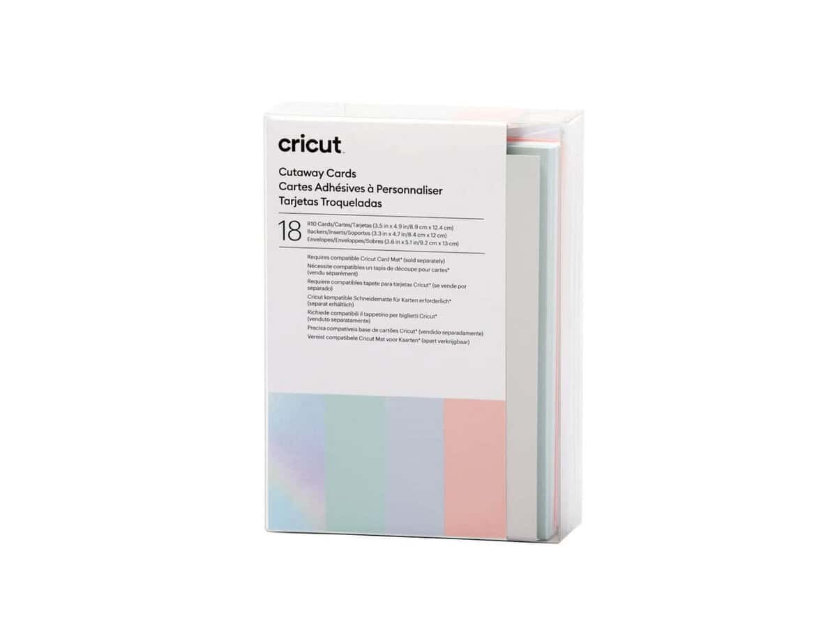2009482 - Cricut Cut-Away Cards Pastel R10 8.9x12.4cm 18-Pack
