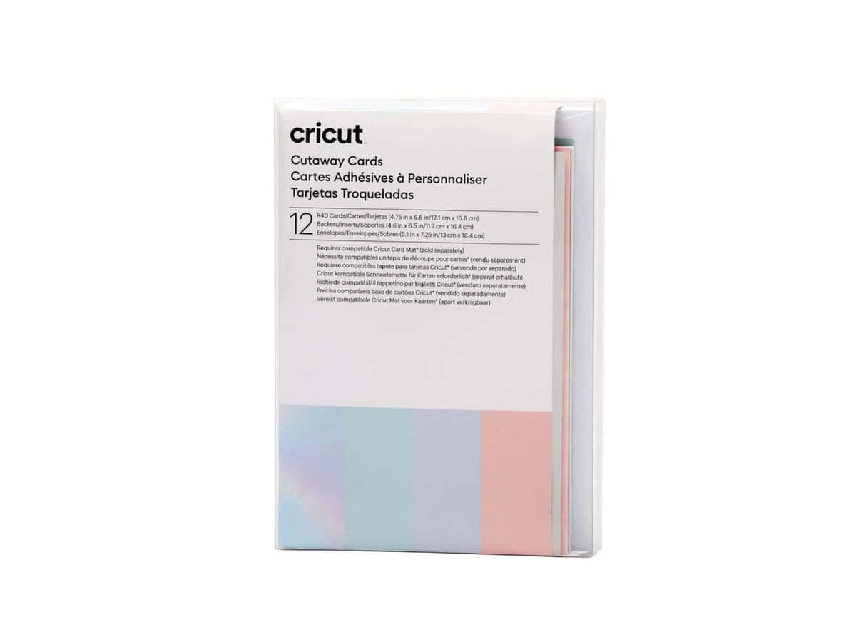 2009483 - Cricut Cut-Away Cards Pastel R40 12.1x16.8cm 12-Pack