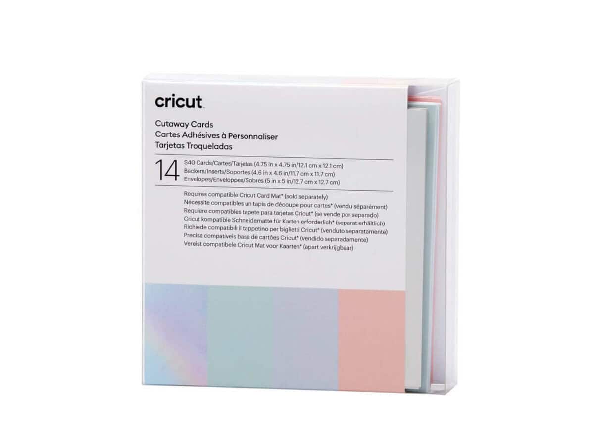2009484 - Cricut Cut-Away Cards Pastel S40 12.1x16.8cm 14-Pack
