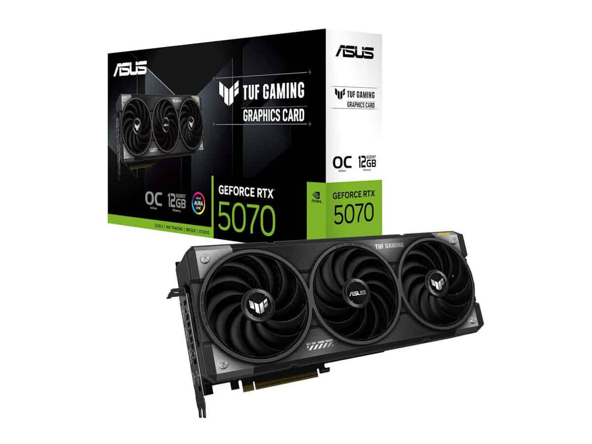ASUS Graphics Card/NVIDIA/PCIe5.0/12GB GDDR7/OC mode:2640 MHz/Default mode:2610 MHz(Boost)/2xHDMI/3xDP/Res:7680x4320/750W