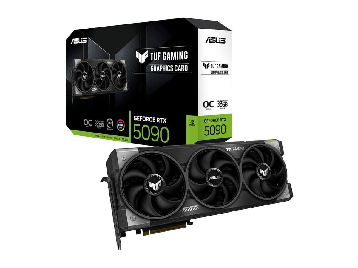 ASUS Graphics Card/NVIDIA/PCIe5.0/32GB GDDR7/OC mode:2580 MHz/Default mode:2550MHz(Boost)/2xHDMI/3xDP/1000W.