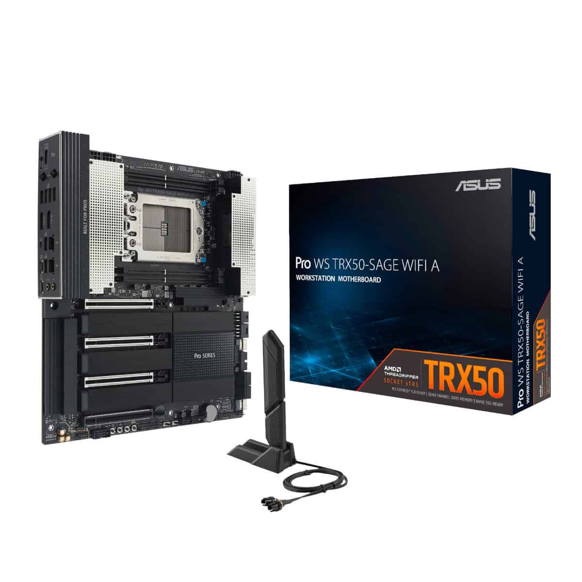 ASUS Motherboard/ATX/TR5/4xRDIMM/DDR5 ECC/1xDP/1xHDMI 2xPCIe5x16/1xPCIe5x8/1xPCIe4x16/1xPCIe4x16/1xM.2/1xSlimSAS/RAID/