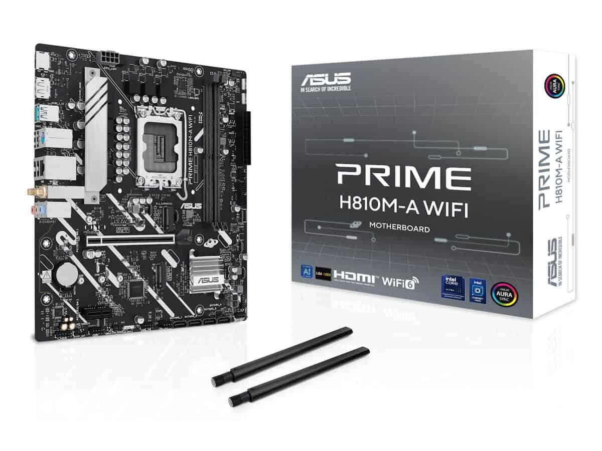 ASUS Motherboard/mATX/LGA1851/2xDDR5/Max.128GB/2xM.2/4xSATA/1xPCIe4*16/1xPCIe4*1/1xDP/1xHDMI/6xUSB/WIFI6/