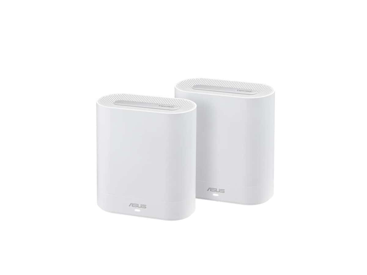 ASUS ROUTER/Expert/2402 Mbps+574 Mbps/2.4GHz 2x2/5GHz 2x2/PoE+/200 devices/Wall+Ceiling Mount/AiMesh/2 Pack.90IG07V0-MO3A40