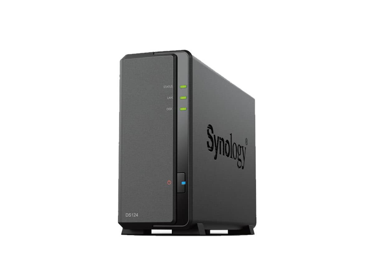 DiskStation 1 Bay NAS; Realtek RTD1619B; 4-core 1.7 GHz; 1 GB DDR4 non-ECC; RAM not upgradeable
