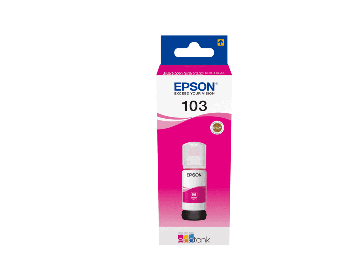 Epson 103 Ecotank Magenta ink bottle.7500 pages @ 5% coverage. .