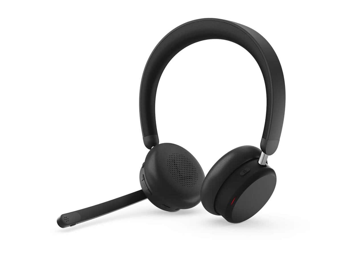 LENOVO Dual-Mode Wireless ANC Headset 6550|BT 5.3|Wireless USB-C Receiver|Noise Cancellation|Travel Pouch | 3yr Carry In