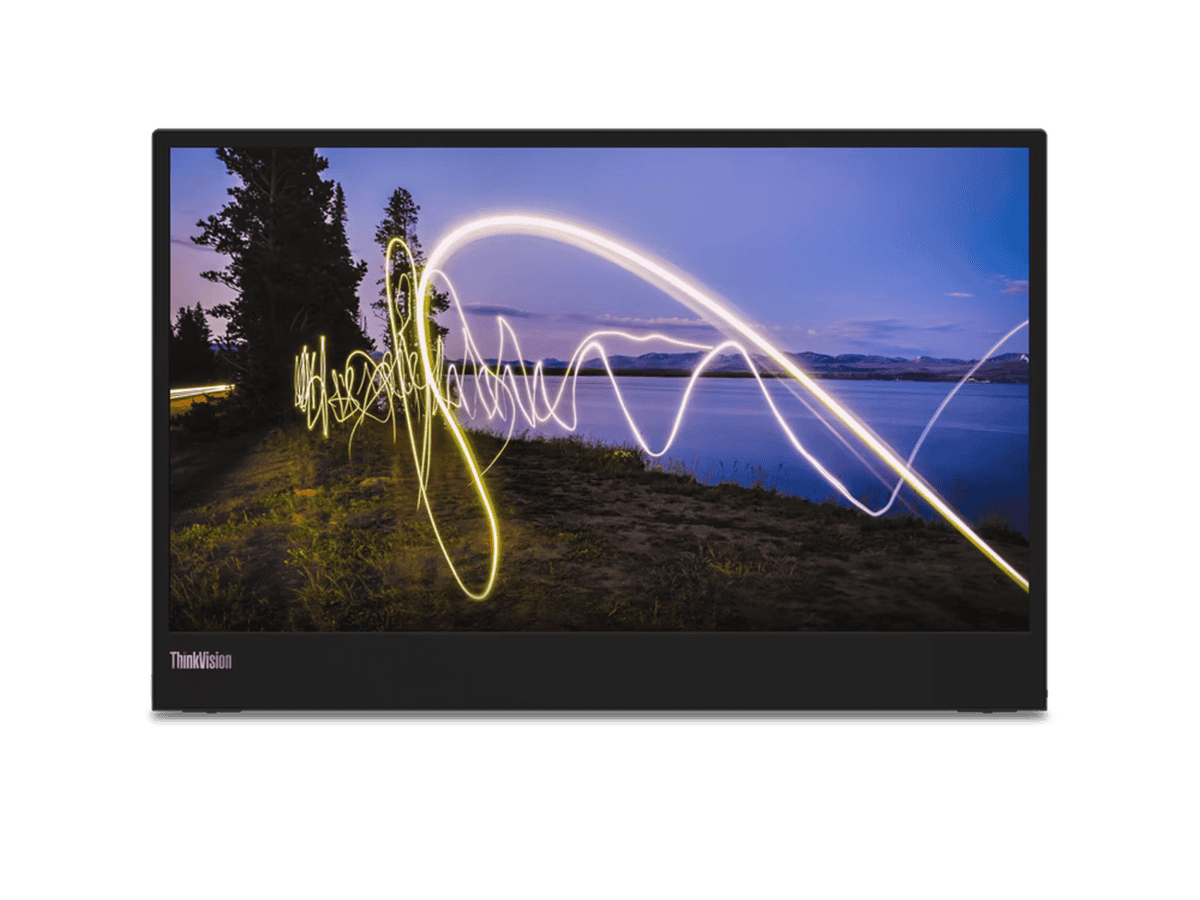 LENOVO ThinkVision M15 | 15.6'' FHD IPS |Non-Touch Portable Monitor|Anti-Glare|2x USB-C Gen1|BLACK|VESA MOUNT