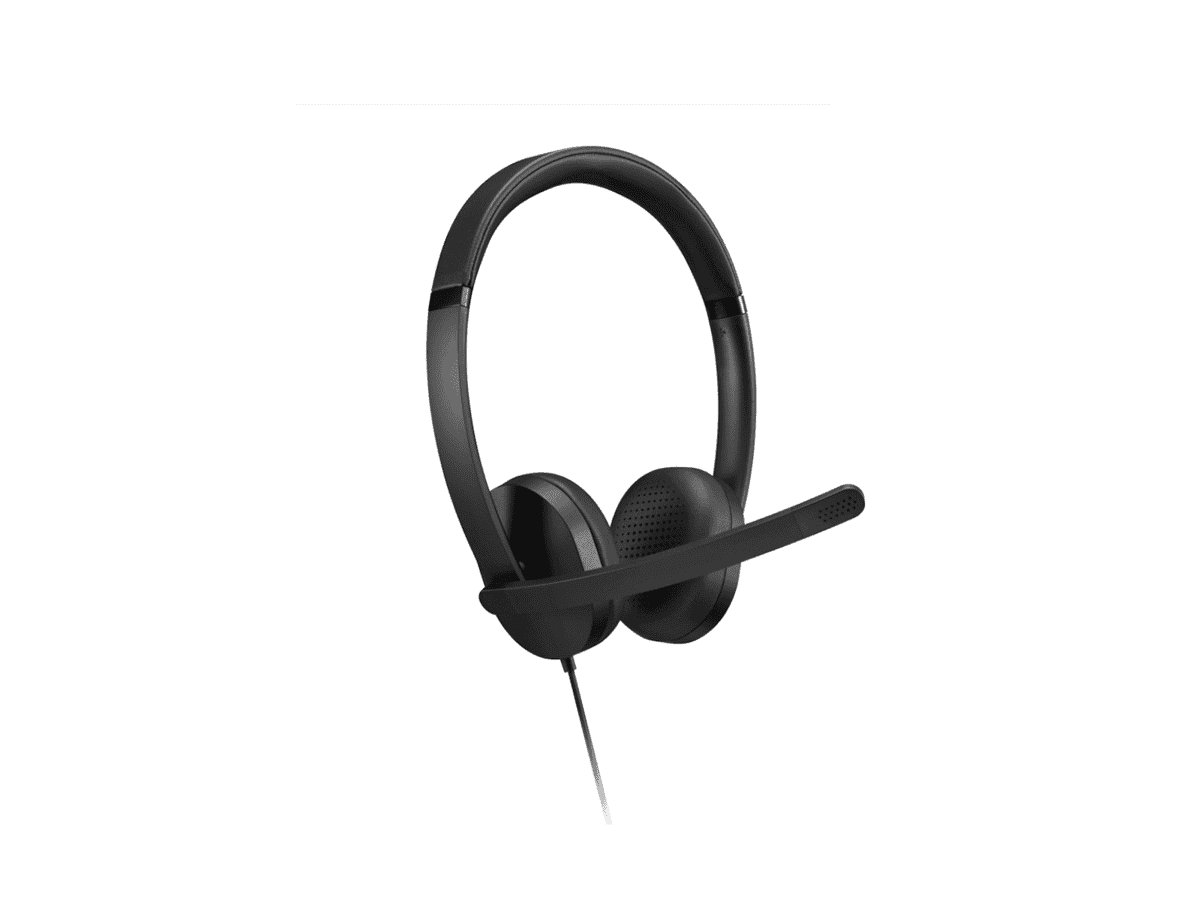 LENOVO USB-A Wired Stereo Headset Gen 2 | Inline Control Box | Double-Sided Boom Mic | 2yr Carry In