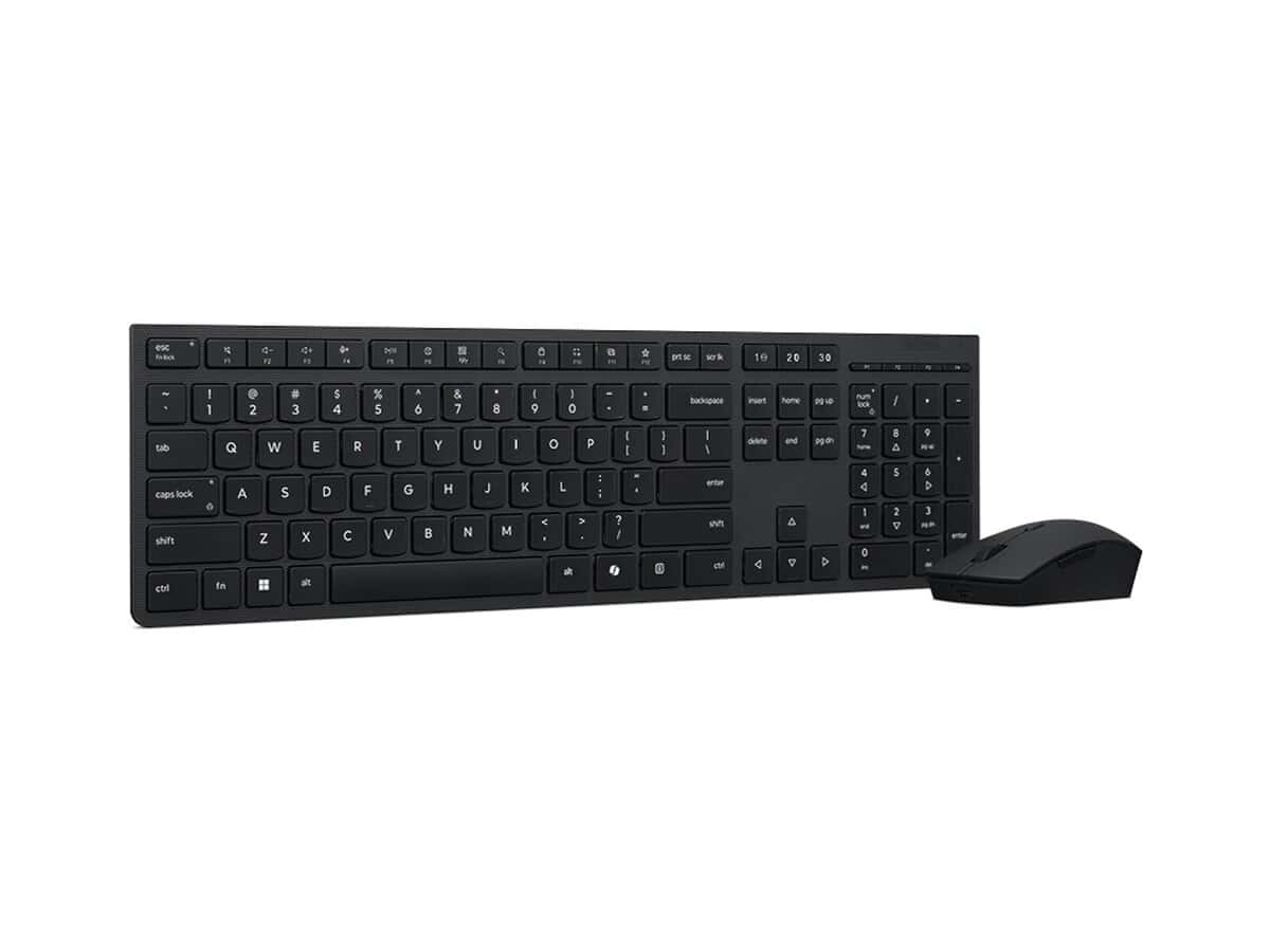 LENOVO Wireless Professional Rechargeable Combo|US English|AES Encryption|2.4Ghz Unified Dongle & Dual Blutooth|3yr Carry In