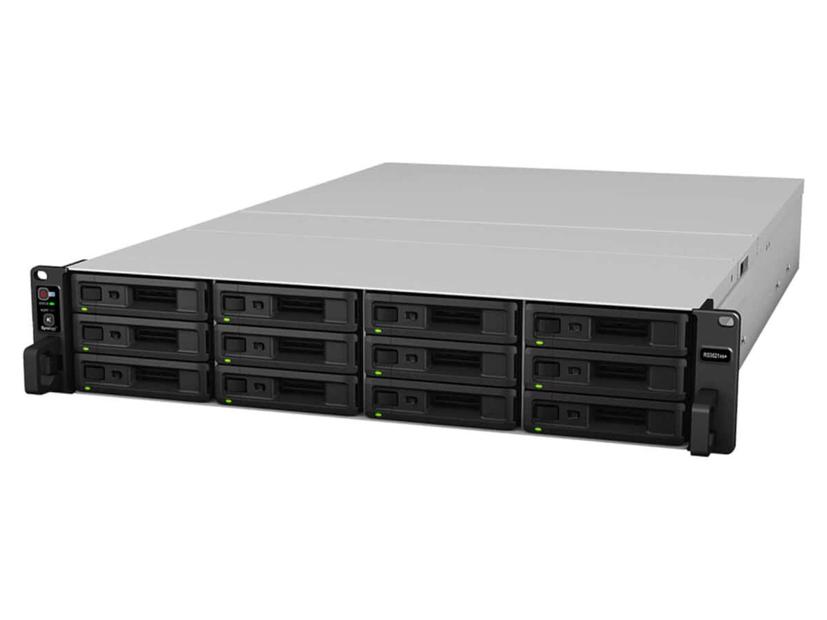 RackStation 12-bay (up to 36-bay); Xeon D-1541 Octa Core 2.1 GHz; 8GB DDR4 ECC UDIMM RAM (up to 64GB); 4xGbE; 2x10GbE; 2x USB3.0