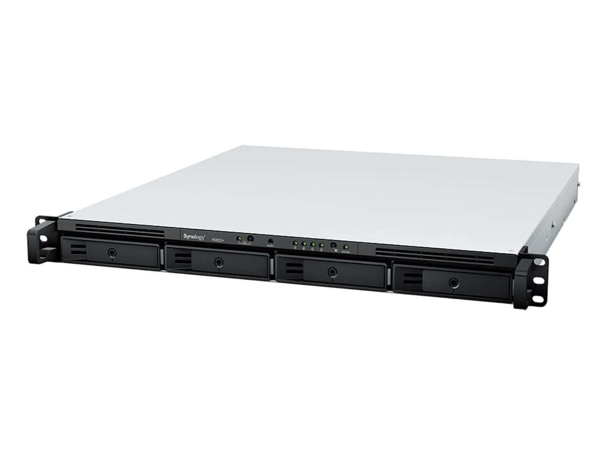RackStation 4-bay  NAS (up to 8 drives withRX4182)  4-core 2.2 GHz