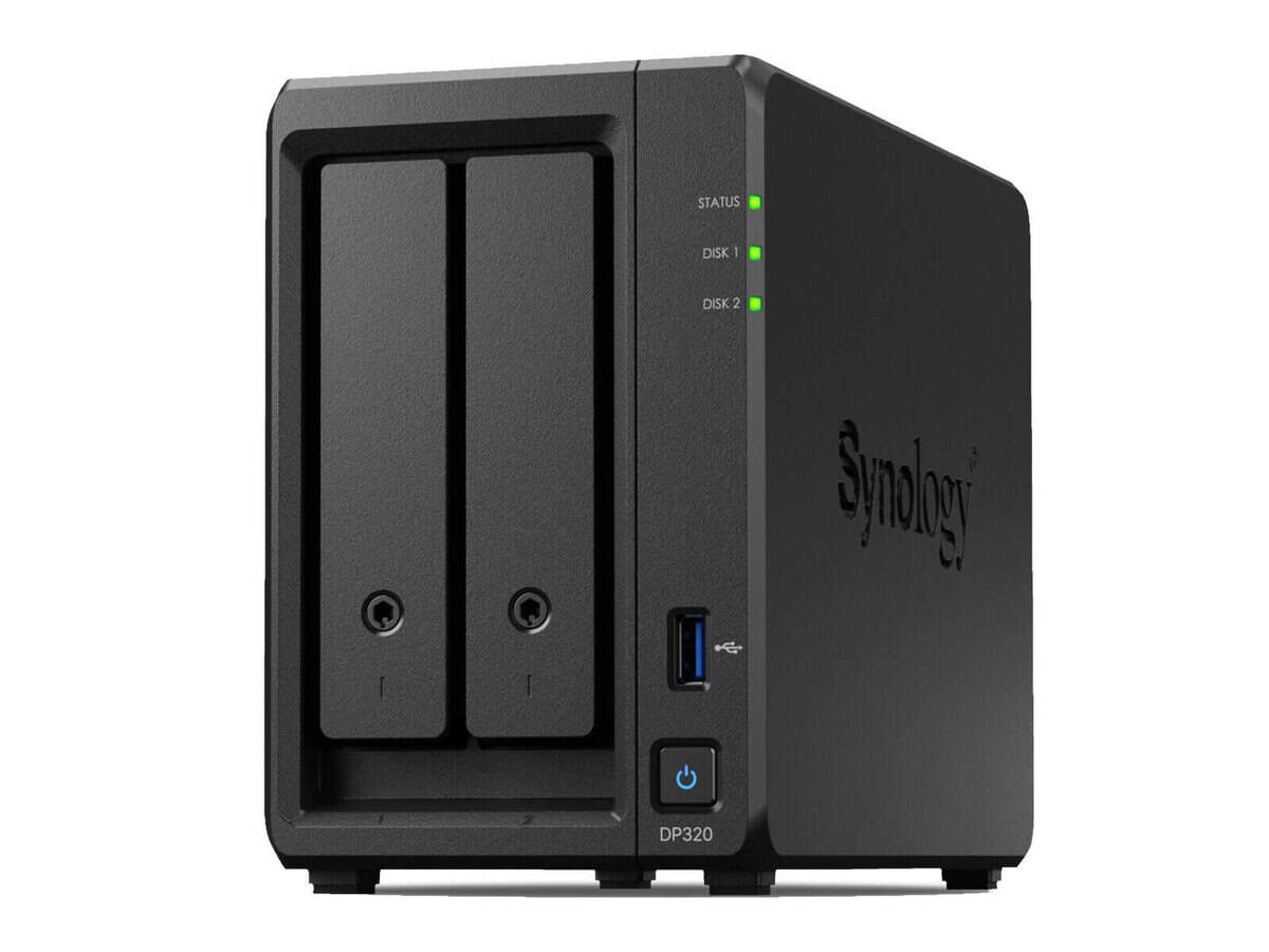 Synology DP320 ActiveProtect Appliance - Desktop AMD R1600 CPU 2 x 8 TB HDD (RAID 1); 8GB RAM 3 yr warranty