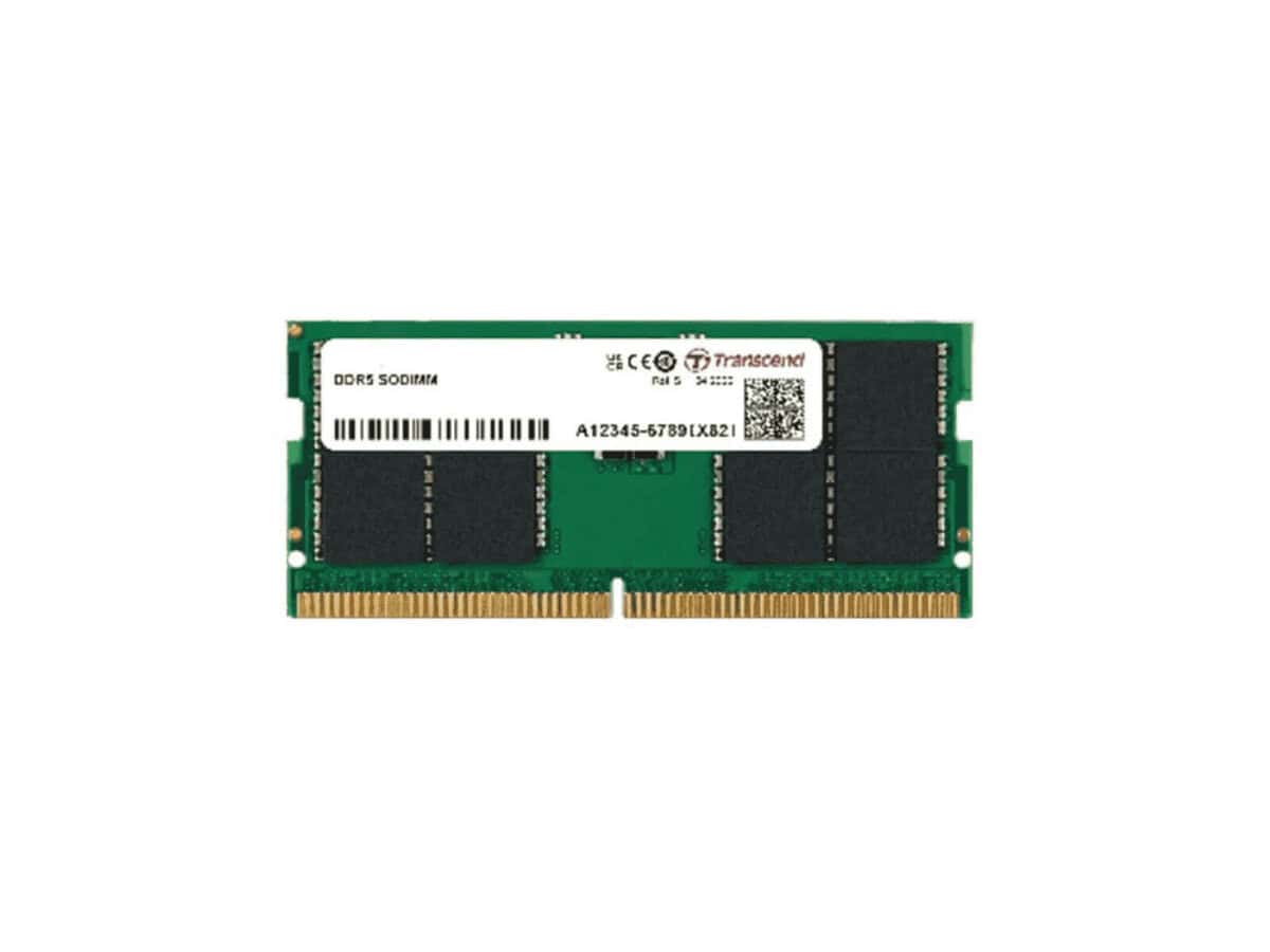 TRANSCEND JET MEMORY 16GB DDR5-6400 Unbuffered NOTEBOOK SO-DIMM 1RX8 CL52 (2Gx8)x8 1.1V