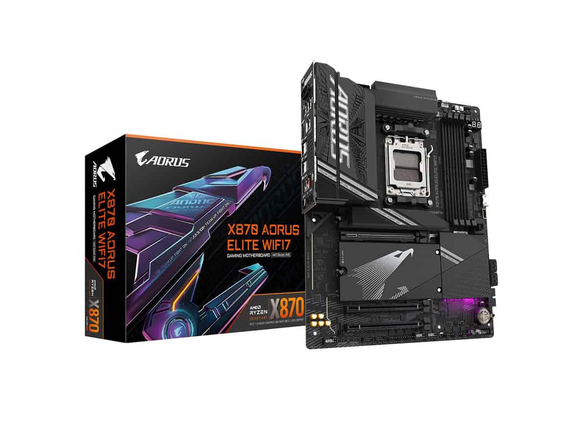 GIGABYTE Aorus AMD X870 Chipset for AMD AM5; 4x DDR5; 4x M2; 2x HDMI (1x Front)/2 x USB4® USB Type-C®; ATX.