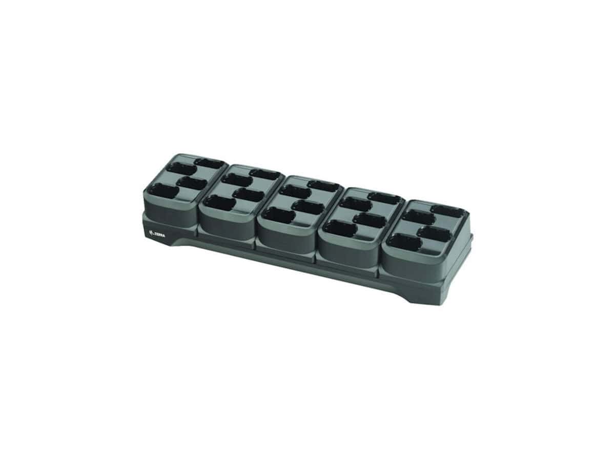 MC32/MC33 20SLOT SPARE BATTERY CHARGER. REQUIRES: LEVEL VI POWER SUPPLY PWR-BGA12V108W0WW; DC CORD CBL-DC-381A1-01 AND COUNTRY S