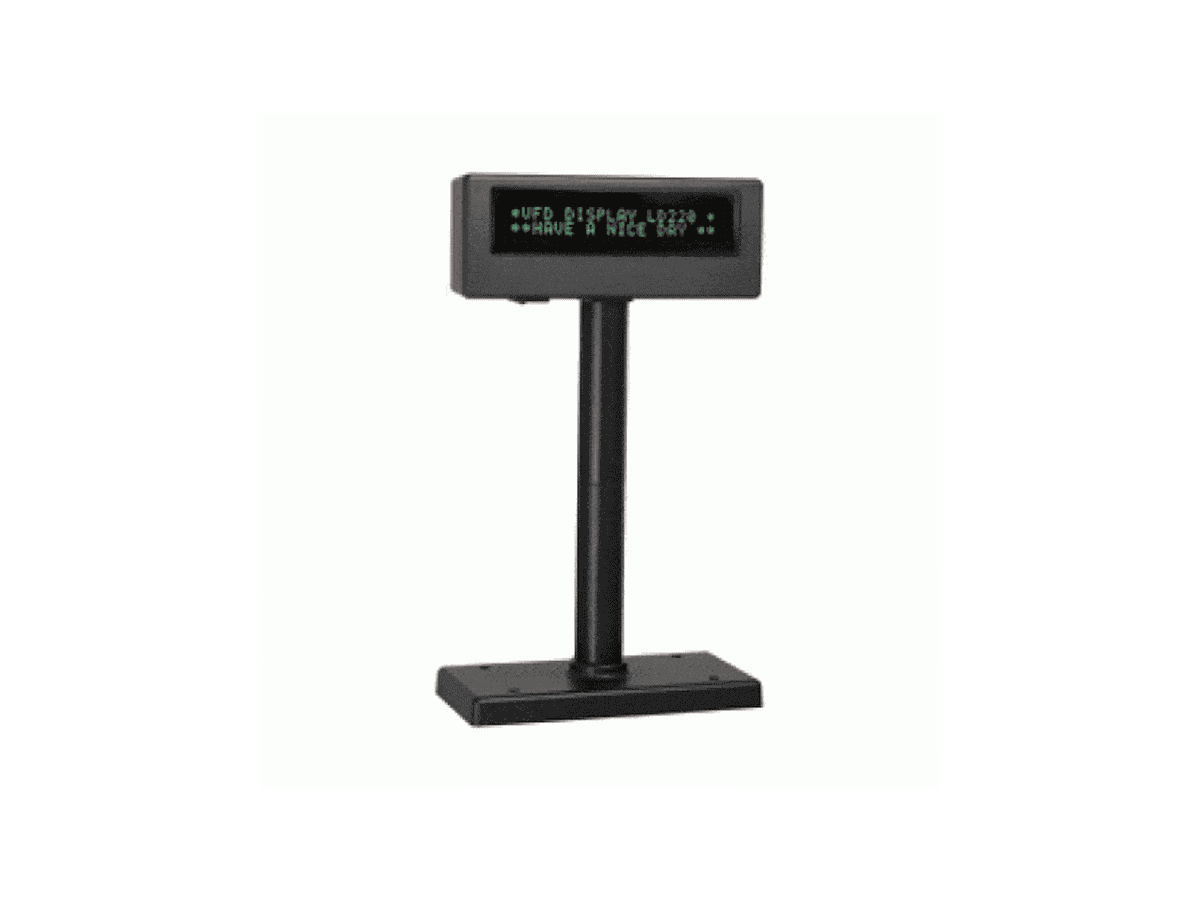 Poslab 20x2 Line VFD/Pole Display; USB Interface PD2020