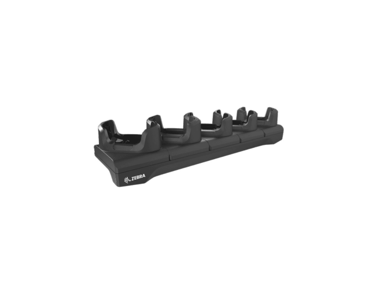 Zebra Five-slot cradle kit to charge TC53 / TC58; TC53e / TC58e / TC53e-RFID devices. Includes five-pack of shims (SHIM-CRD-NGTC
