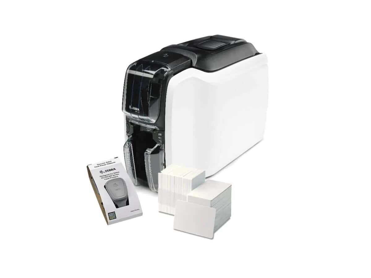 zEBRA - Printer ZC100; Single Sided; UK/EU Cords; USB & Ethernet; Windows Driver
